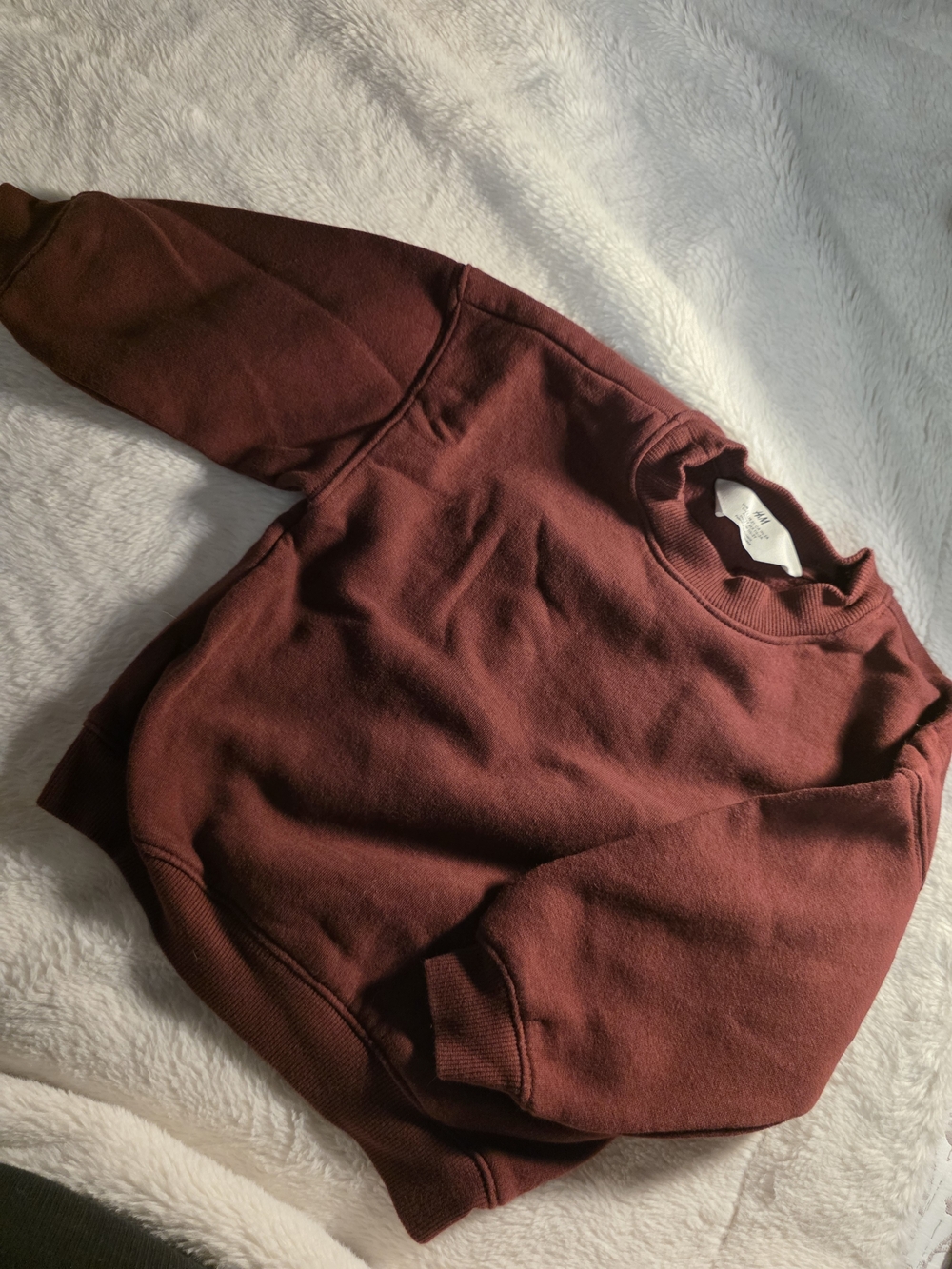 H&M Neuf Baby Crewneck Sweater in Deep Wine 1 1/2-2ans